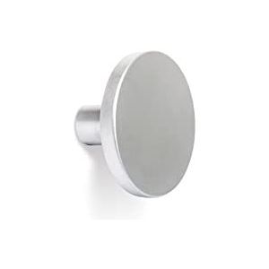 Gedotec COMO Meubelknop antiek | Kastknop zilver mat | Metalen deurknop rond | Ladeknop Ø 26 mm | Commodeknop keukenkastjes & deuren | 1 stuk - Meubelknop met schroeven