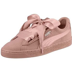 PUMA Suede Heart Ep Sneakers voor dames, perzik beige metallic beige, 40 EU
