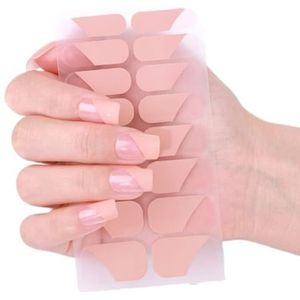 French Tip Gel Strips - Glinsterende Poolse Wraps voor Mooie Manicure Art