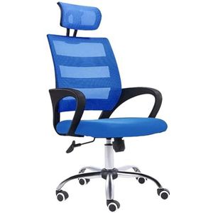 Bureaustoelen Bureaustoel met hoge rugleuning Verstelbare hoofdsteunen Ergonomische bureaustoel met wielen en armleuning Mesh stoel