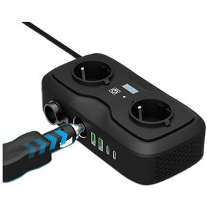 12V tot 400W piek LED-display stopcontacten omvormer auto omvormer adapter converter met 3,6A