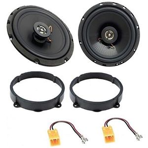 Sound-way 12-weg Luidspreker-Adapter Speakers Autoradio Frame 16,5 cm 120 Watt compatibel met Alfa Romeo, Lancia, Fiat