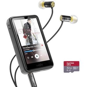 HiBy R1 - HiFi Mp3-speler - 32 GB - Bluetooth 5.1 - Hi-Res Audio Gecertificeerd