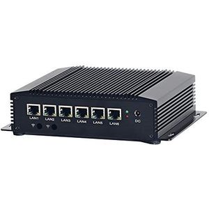 KINGDEL K10 Mini PC 8e generatie. i5-8265U 8GB RAM, 256GB SSD 4Cores 6MB Cache Max 3.90GHz CPU, 4K Wifi Fanless, 6xLAN-poort, 4xUSB3.0, 1xCOM RS232