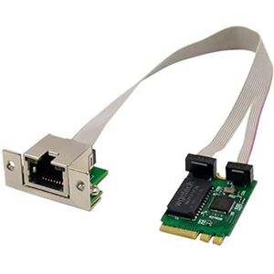 Barabesty M.2 A+E 2.5G Ethernet Adapter 2.5G/1G/100M Multi-Gigabit M.2 Netwerkkaart 8125B