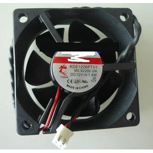6CM 6025 12V 1.8W KDE1206PTV1 MS.B2200.GN 2-draads koelventilator