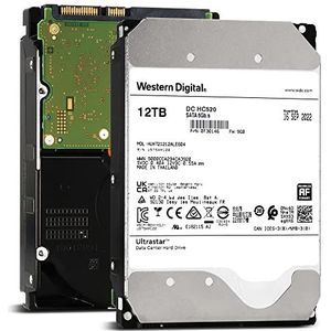 Western Digital WD Ultrastar 12TB DC HC520 SATA HDD, 3,5 inch interne harde schijf voor server 256 MB cache, Enterprise Klasse
