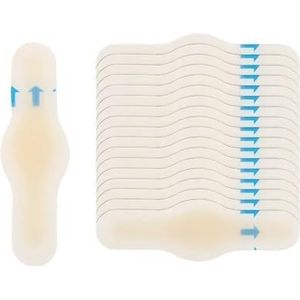 10 stuks gel hielbeschermer voetpatches zelfklevende blisterpads hydrocolloïde hiel voering schoenen stickers pijnverlichting gips voetverzorging (20 x 60)