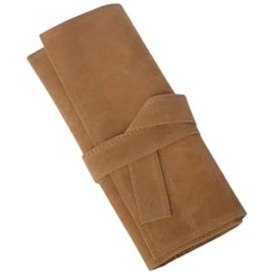 FOVAOK Roll Up Schaar Pouch Professionele Kapper Salon PU Holster - Houder voor Kapsel Schaar Shear Kappers Houder Case Bag, Oranje Geel, 2PCS