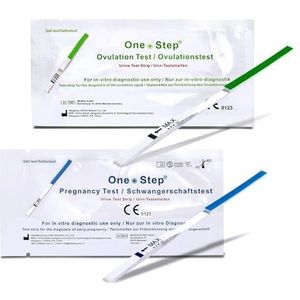 One+Step Combipakket 40 x ovulatietest en 10 x zwangerschapstest - vruchtbaarheidstest voor vrouwen - ovulatietest voor ovulatie