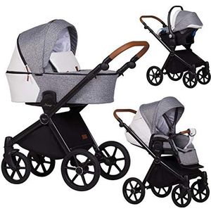 Reissysteem 3in1 Isofix Buggy Pram Carrycot Mango van Ferriley & Fitz 2in1 without baby seat Grey M/196