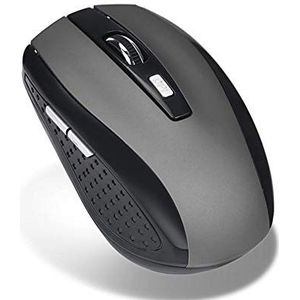 Voor Mouse Raton 2,4 GHz draadloze gamingmuis compatibel voor tablet laptop USB-ontvanger draadloze optische muis compatibel voor PC computer muis gaming muis muis (grijs)