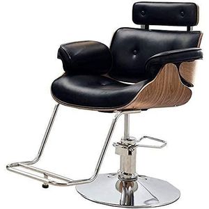 UGD8TQR Renovatie Huis Kapper Stoelen voor Kapper Kapper Stoel Salon Kappers Hydraulische Mode Kapper Stoel Tattoo Stoel Shampoo Schoonheidssalon Apparatuur (kleur: zwart Maat: B)