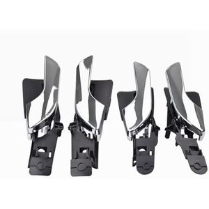 Auto interieurdeurgrepen 4 Stuks Voor Alfa Voor Romeo Voor Giulietta 2012-2018 Auto Binnendeurhendel Binnendeurgrepen Binnenste Binnenknop(Bright Silver)