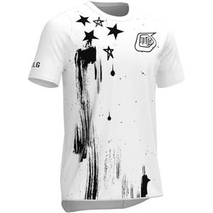 Fietskleding, fietsshirt, korte mouwen zomer fietstops, ademend, sneldrogend mountainbike MTB/BMX jersey, geweldig voor hardlopen/fietsen/wandelen, Stijl 10, XXL