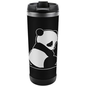 Trieste Panda Grappige Reizen Koffie Mokken Dubbele Muur Theekop voor Kantoorgeschenken