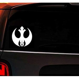 Jedi Order Rebel Alliance - Star Wars laptop sticker bumper raamsticker auto sticker beker vinyl sticker (wit, breedte 6"")