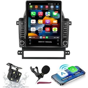 Android 14 Autoradio Navi voor C-hevrolet Captiva (2008-2012) 9.7 ""Verticale schermradio met draadloze carplay Android Car GPS met Bluetooth 5.0 HIFI FM 5G-WiFi SWC MIC-camera,M400s
