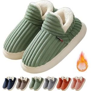 Pluffi The Cozy & Stylish Slipper,Pluffi Slipper Booties,Unisex Winter Cozy Fashion Slippers Casual Home Shoes (Green,40/41EU)