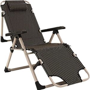 Ligstoel Tuinstoelen Opvouwbare Verstelbare Draagbare Stoel, Zware Vierkante Poten Verstelbare Fauteuil Patio Lounge Stoel Voor Strand Strandstoel(D)