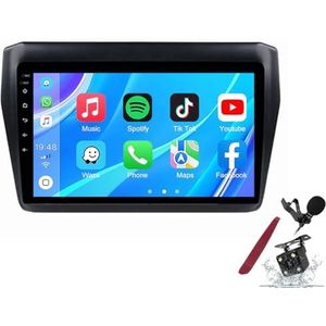 Android 14 Autoradio Sat Navi voor S-uzuki Swift (2017-2019) 9 Inch Touchscreen Multimedia Speler met Draadloze Carplay GPS Navigatie FM RDS Bluetooth 5G-WiFi SWC DSP,M120s