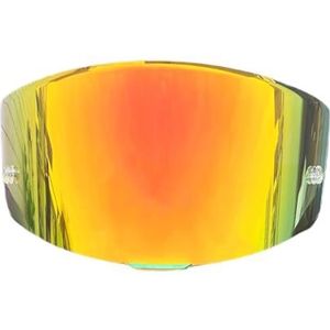 Motorhelm vizier lens, Helmvizier, TTC-schild for KYT TT-cursus Motorhelmvizier Uv-bescherming Windscherm Hoge sterkte Capacetes Accessoires (zwart - alleen for gebruik overdag)(Revo Deep Red-day Use