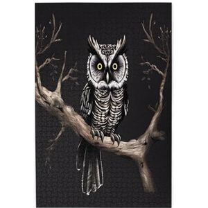 Late Night Owl houten puzzels,Huisdier puzzel, Familie reünie puzzel, stress verlichten puzzels