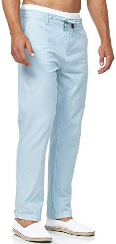 Indicode - Veneto Pants - Stoffen Broek - Blue Wave