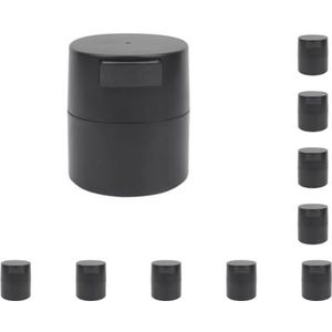 10 set van Wimper Lijm Opslag Container Afdichting Reizen Vloeistof Houder Actieve Kool Organizer Professionele Dispenser Case Box Zwart