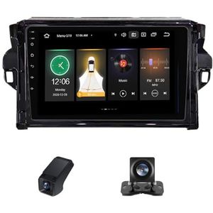 9inch Car Radio Touchscreen geldt voor Toyota Fortuner 2 2015-2020, Achteruitrijcamera Compatibel met CarPlay/Android Auto/Bluetooth FM/AM RDS Radio GPS-navigatie 4GLTE 5GWIFI(NF-1)