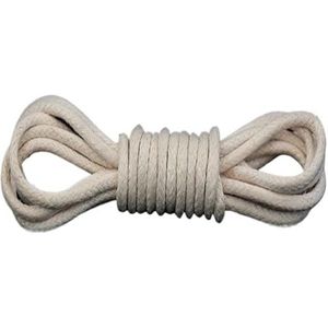 schoenveters, Gewaxt Katoen Ronde Veters Lederen Schoenen Kant Waterdichte Schoenveters Heren Laarzen Schoenveter Shoestring Accessoires(Beige,120cm)