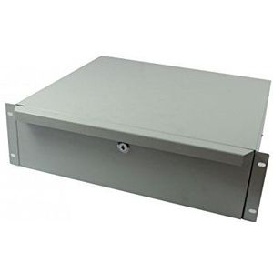 ALLNET aLL-s0002060 Rack Drawer Unit Grey Rack Accessory - Rack 3U Accessories (Rack Drawer Unit, Grijs, Metaal)