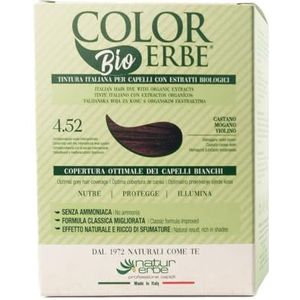 Kleurkleur kruiden bio bruin mahonie viool (4.52)