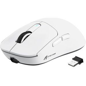 VGN GAMEPOWER X3 SUPERLIGHT Draadloze Gaming Mouse, 49g Lichtgewicht Gaming Muis, 26,000DPI, PixArt PAW3395, Programmeerbare, Tri-modus (BT5.0/2.4G/Bedrade), PTFE-voeten, 200 uur Batterij PC/Mac-Wit