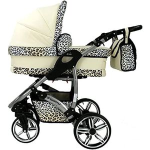 Set van 40 kleuren om uit te kiezen buggy, anti-lekvrije wielen, Twing by SaintBaby Sand Leopard 2-in-1 zonder babyzitje