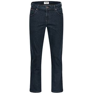 Wrangler Texas Stretch Straight Jeans voor heren, zwart, blauw, 33W / 32L