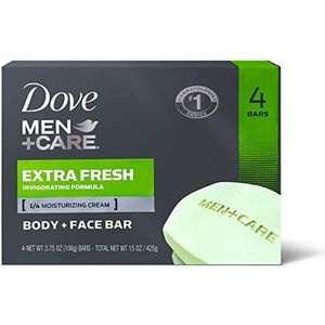 Dove Men+Care Body and Face Bar, Extra Fresh 4 oz, 4 bar by Dove