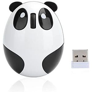 Cartoon muis voor kinderen - 1200 dpi draadloze optische muis Leuke Panda Ergonomische computermuis voor Win/Mac/Linux/Andriod/IOS, Plug and Play