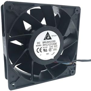 120mm ventilator PFC1212DE voor Ant GPU Miner Krachtige koelventilator 120 * 120 * 38mm 12V PWM 4-pins 250CFM 7000RPM 66.5DBA