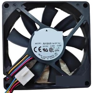 Voor Delta Electronics AFB0812SHB DC 12V 0,40A 80x80x15mm 4-draads serverkoelventilator