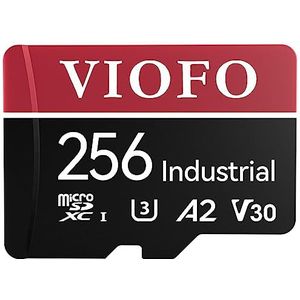 VIOFO 256 GB geheugenkaart, hoge snelheid met adapter U3, compatibel met 4K wifi dashcam autocamera