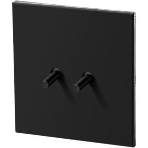 Wandschakelaar, bedieningsschakelaar Wandcontactdoos Paneelschakelaar 2-weg Retro-tuimelschakelaar 110-250V