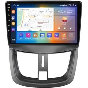 Android autoradio voor Peugeot 207 2006-2015, 9 inch touchscreen autoradio Autoaccessoires met GPS Bluetooth FM RDS HiFi WiFi(F4 4+64G)