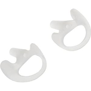 3x1 paar vervangende siliconen oordopjes for tweerichtingsradio-audio, wit