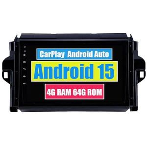 RoverOne Auto Stereo CarPlay Hoofd Unit voor Toyota Fortuner 2 2015 2016 2017 2018 2019 2020 Android Auto Touchscreen Sat Navi Bluetooth WiFi Radio Speler