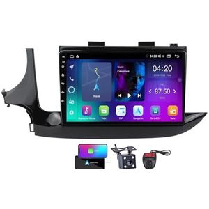 9 Inch Touchscreen Dubbel DIN Autoradio Compatibel met Opel Mokka Vauxhall 2016-2019 met Carplay/Android Auto FM RDS DAB+ Autoradio Draadloze Carplay Android Auto Bluetooth 5.0 DSP(NF-2)