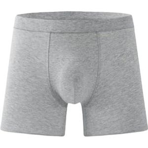 Ultra-absorberende incontinentie boxershorts voor heren, lekbestendig, herbruikbaar, zacht en comfortabel incontinentie-ondergoed (lichtgrijs - 1 stuk, L)