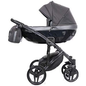 Junama kinderwagen combinatie kinderwagen premium buggy babyzitje + accessoires Isofix selecteerbaar Saphire door Ferriley & Fitz Silver 02 3in1 (inclusief autostoeltje)