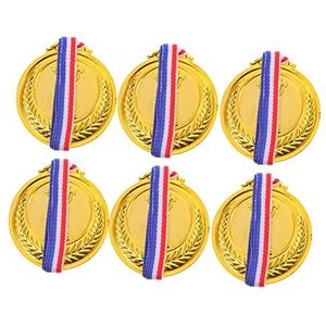 NAMOARLY 6 Stuks Medaillespeelgoed Voor Kinderen Basketbal Trofee Medailles Voor Talentenshows Race Medailles Marathon Prijs Spelling Bijenmedailles Zweet Pak Plastic Kleding Oren Van Tarwe