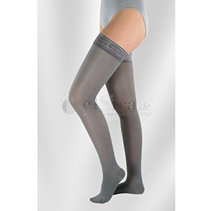 Juzo Juzo Aantrekkelijke AD Kniekousen KKL 2 kort zonder kleefband met kant mokka IV